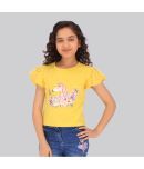 Cutecumber Pack of 1 Girls Net Top ( Yellow )