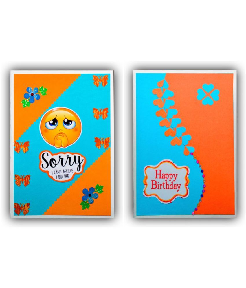     			AanyaCentric Birthday and Sorry Greeting Card For Husband Wife Girlfriend Boyfriend Lover