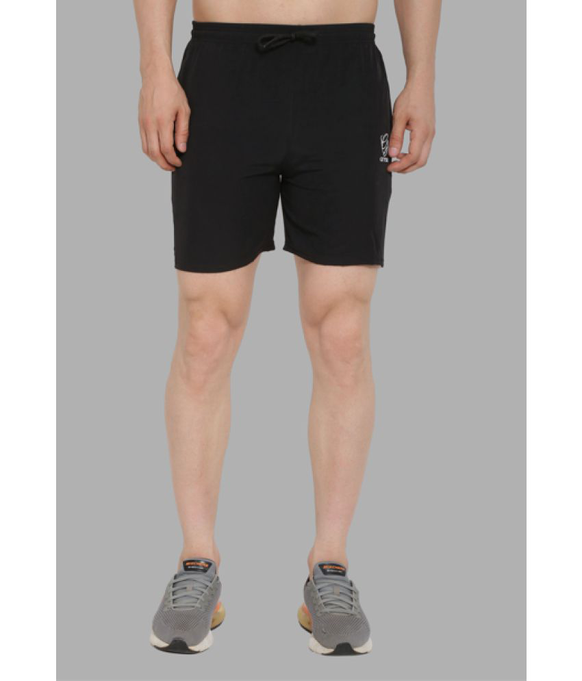     			GIYSI - Black Polyester Men's Gym Shorts ( Pack of 1 )