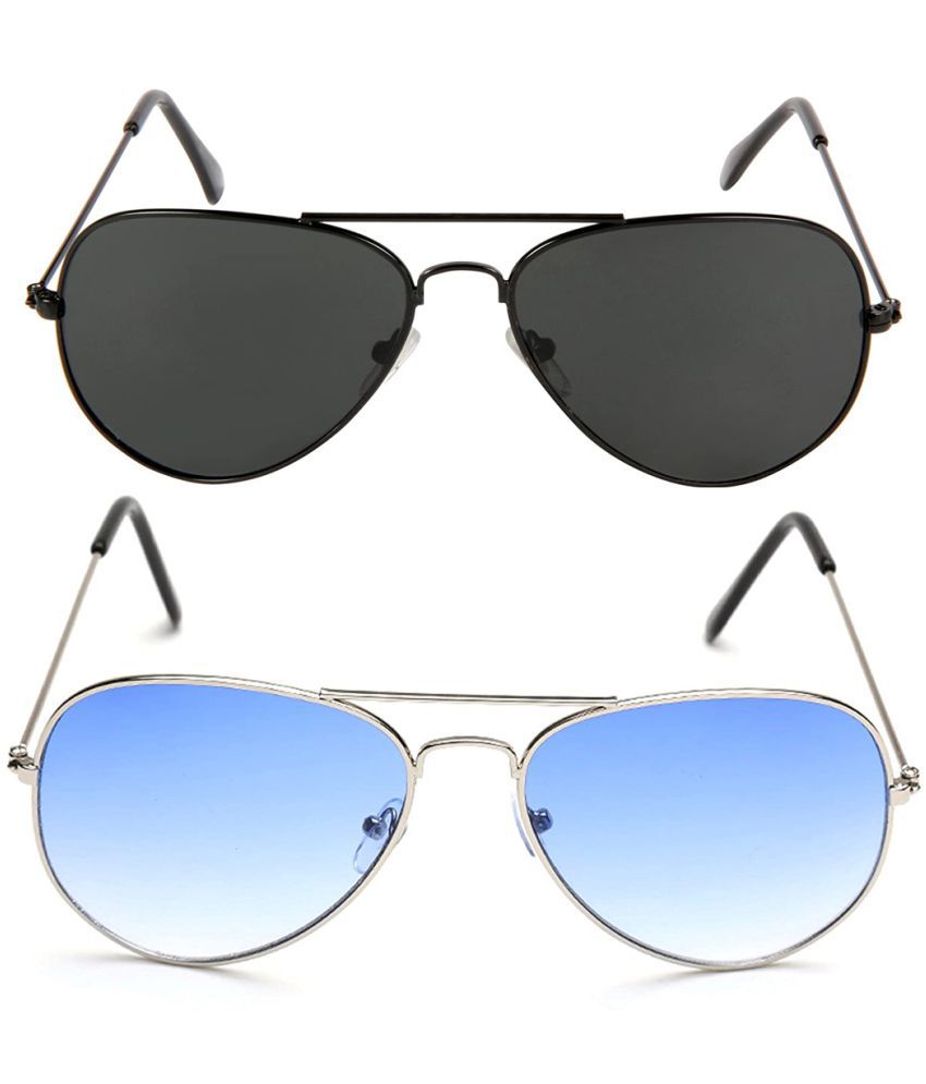     			Kanny Devis - Black Pilot Sunglasses ( Pack of 2 )