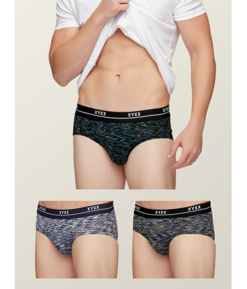     			XYXX Pack of 3 Modal Men's Briefs ( Multicolor )