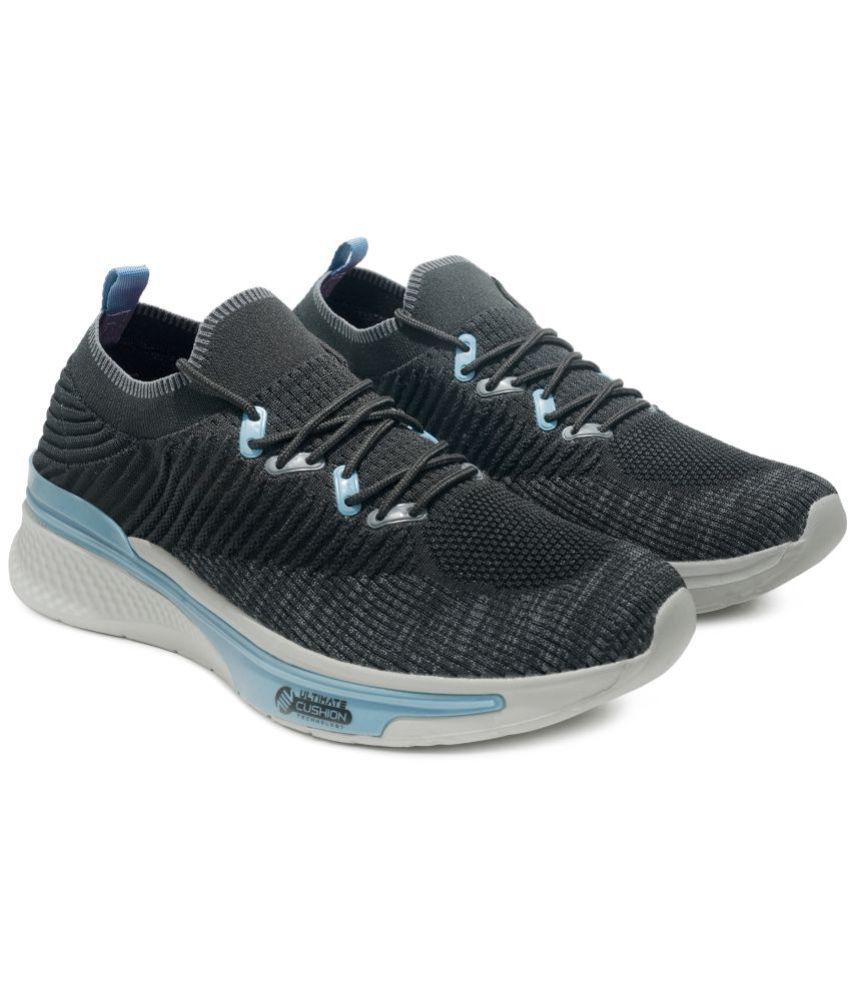     			ASIAN - HATTRICK-53 Black Men's Sports Running Shoes