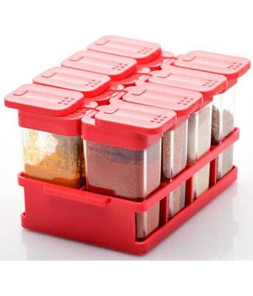     			Analog kitchenware Multipurpose Masala, Condiment Set Red Plastic Spice Container (Set of 1) - 100 ml