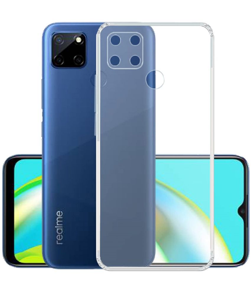     			Case Vault Covers - Transparent Silicon Silicon Soft cases Compatible For Realme Narzo 20 ( Pack of 1 )