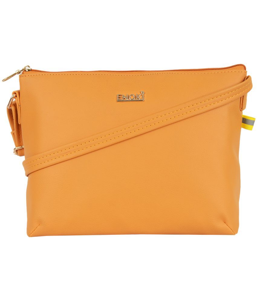     			Enoki - Yellow Artificial Leather Sling Bag