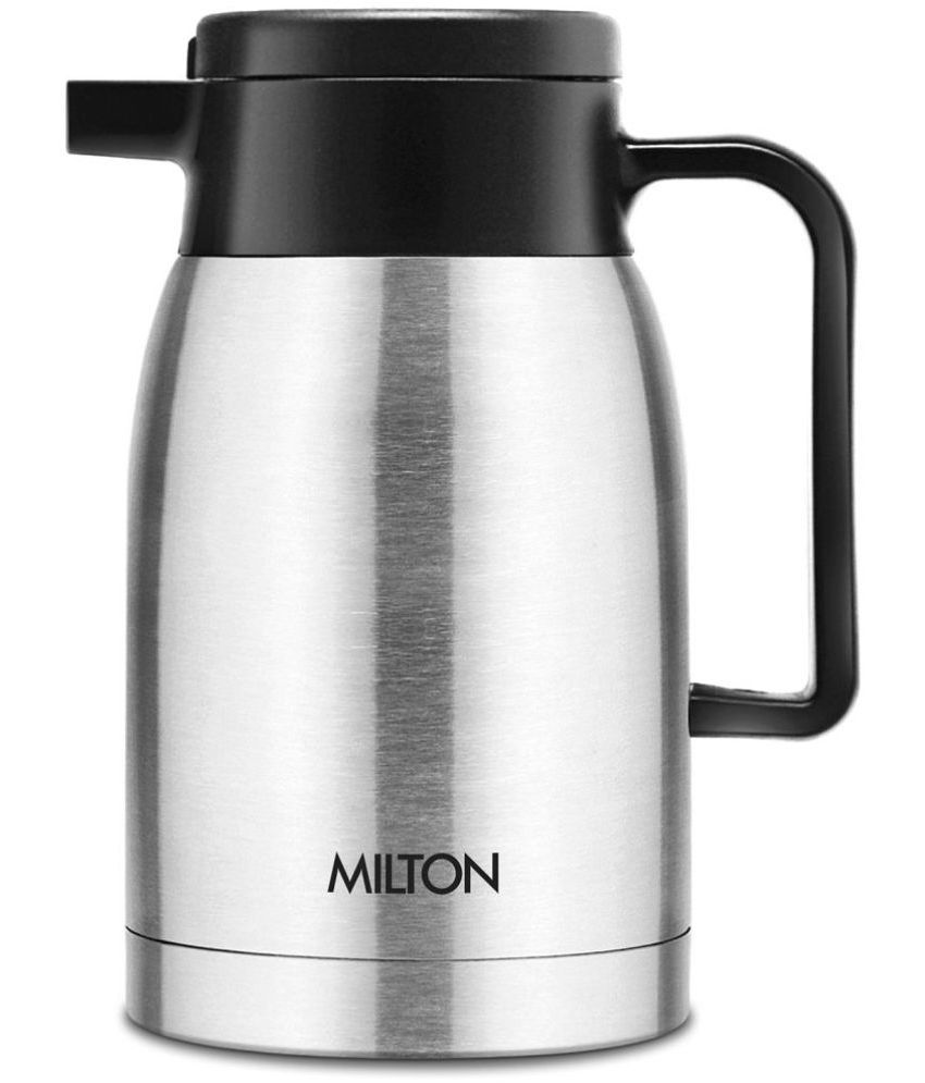     			Milton Omega 500 Thermosteel Vacuum Insulated 24 Hours Hot or Cold Carafe, 500 ml, Silver | 100% Leak Proof | Easy to Carry | Ideal for Tea | Coffee | Juice | Water