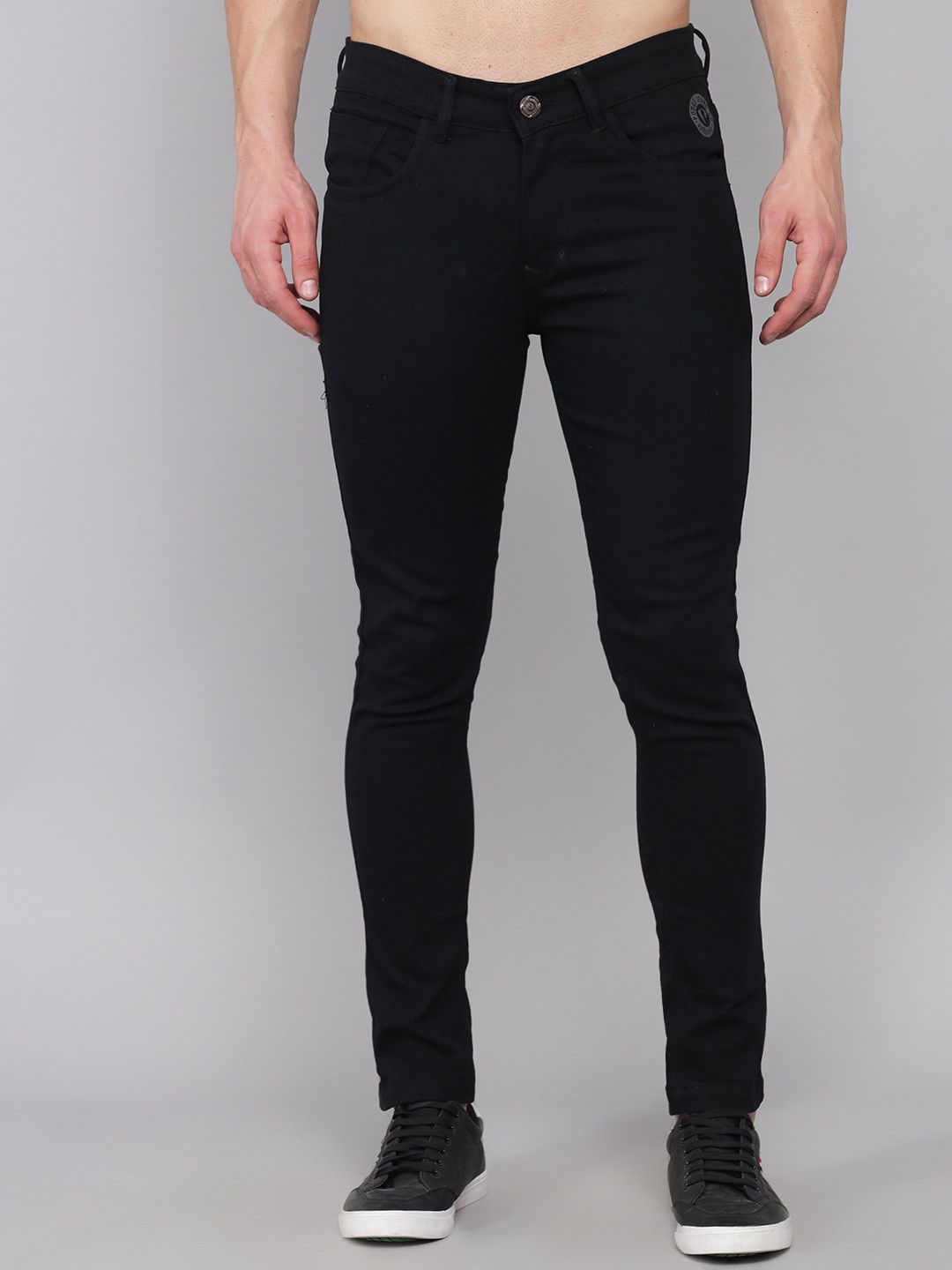 PODGE - Black Denim Slim Fit Men's Jeans ( Pack of 1 )