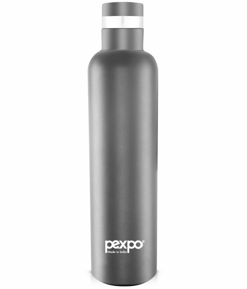     			Pexpo 750ml 24 Hrs Hot and Cold ISI Certified Flask, Oreo Vacuum insulated Bottle (Pack of 1, Grey)