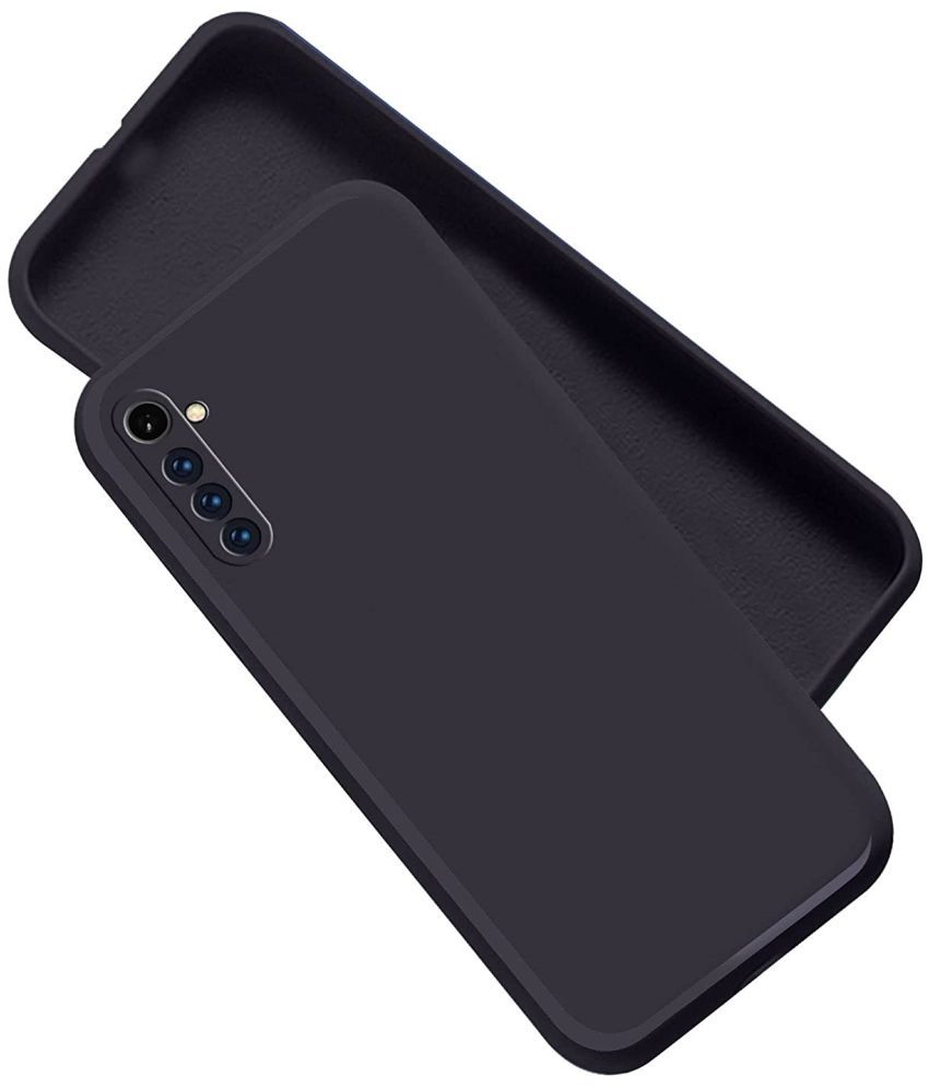     			ZAMN - Black Silicon Plain Cases Compatible For Realme 6S ( Pack of 1 )