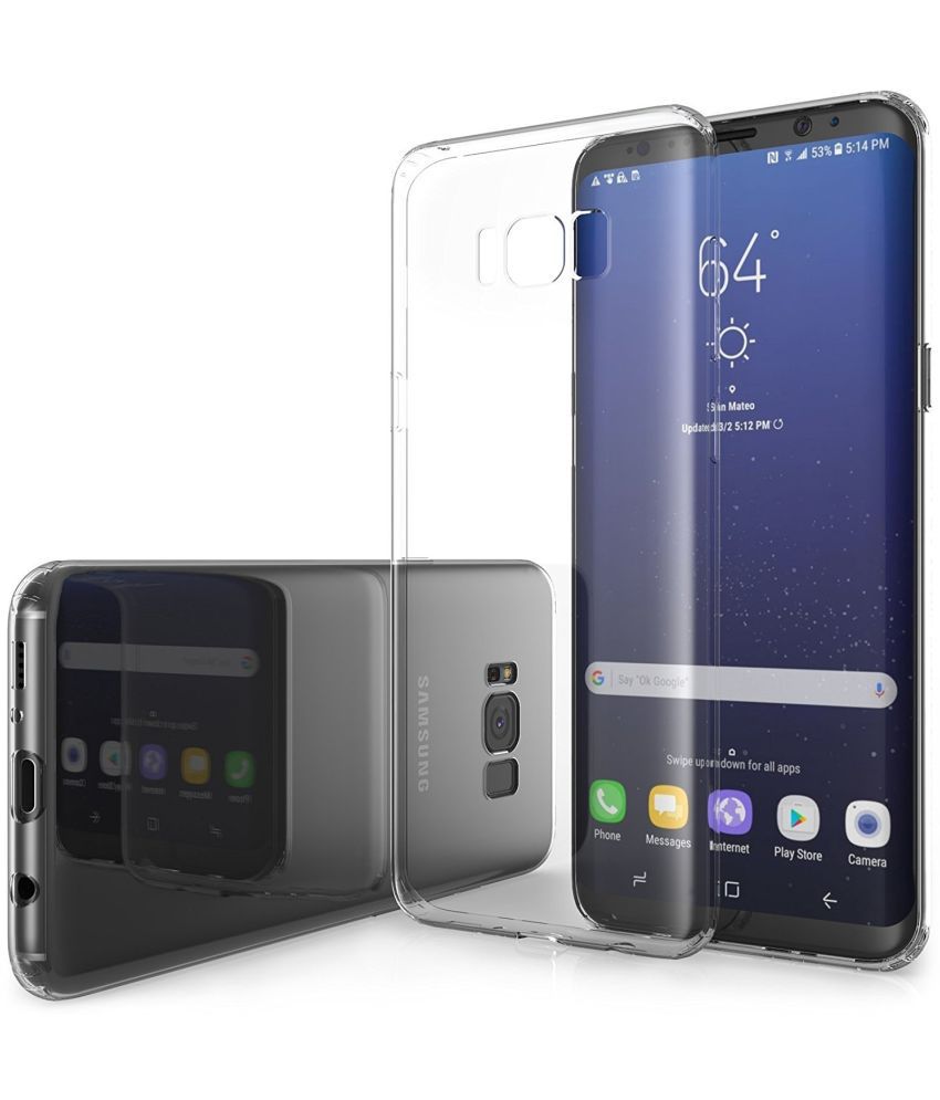     			ZAMN - Transparent Silicon Silicon Soft cases Compatible For Samsung Galaxy S8 ( Pack of 1 )