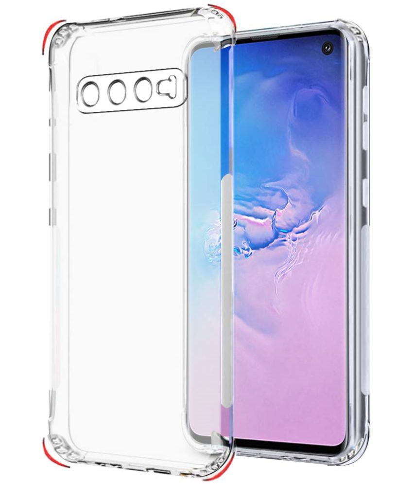     			ZAMN - Transparent Silicon Silicon Soft cases Compatible For Samsung Galaxy S10 ( Pack of 1 )