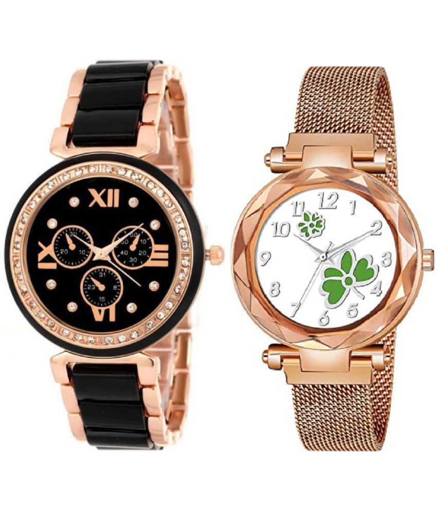    			newmen - Analog Watch Watches Combo For Women and Girls ( Pack of 2 )