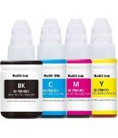 zokio Gi-790 INK For G3012 Multicolor Pack of 4 Cartridge for Inkjet Printers G1000,G1010,G1100,G2000,G2002,G2010,G2012,G2100,G3000,G3010,G3012,G3100,G4000