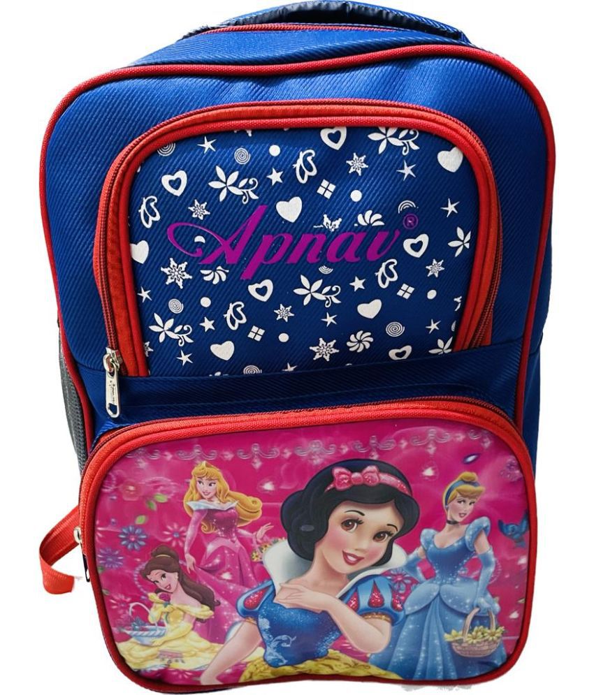    			Apnav - Blue Polyester Backpack For Kids