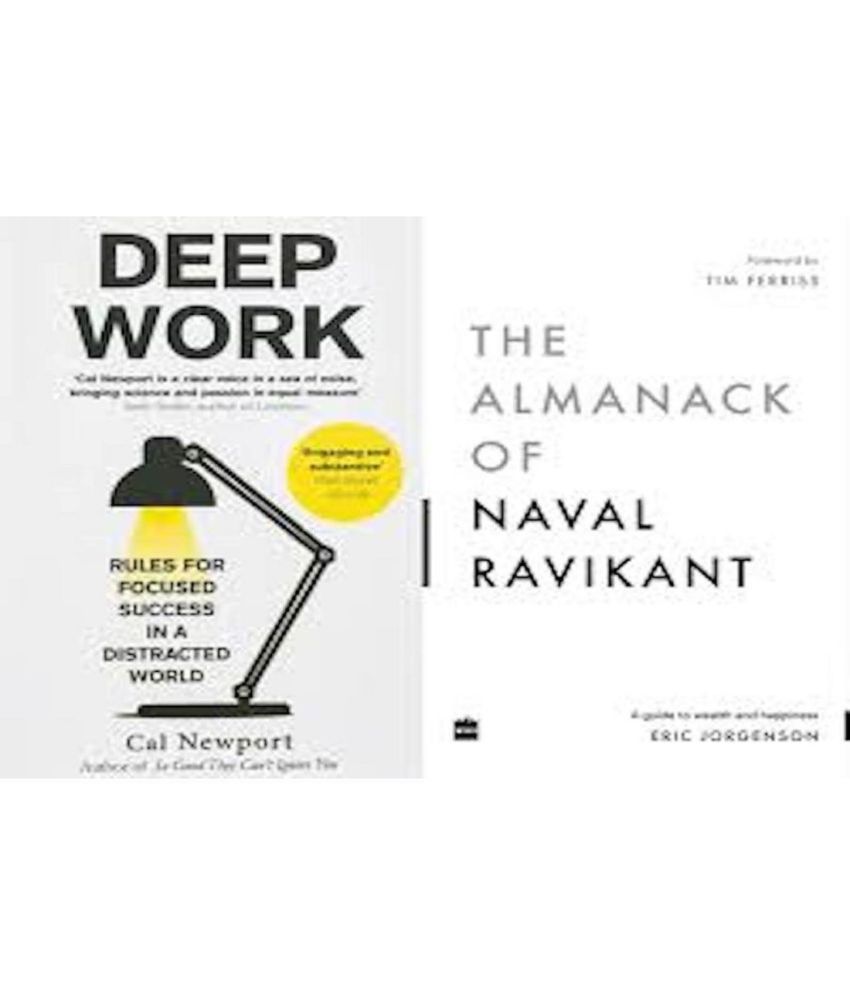     			Combo Set of 2 books (Deep Work + The Almanack Of Naval Ravikant) - paperback