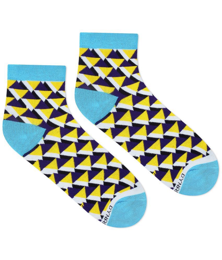     			Dynamocks - Cotton Men's Printed Multicolor Ankle Length Socks ( Pack of 1 )