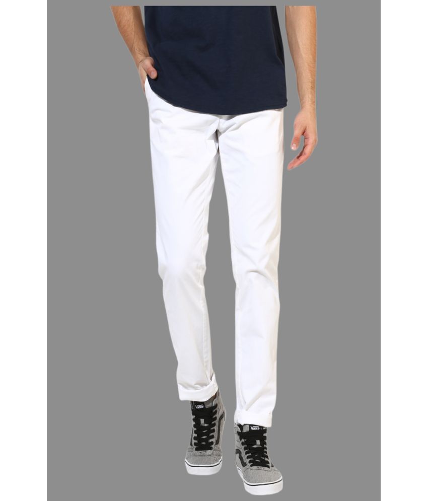     			HALOGEN White Regular Chinos ( Pack of 1 )