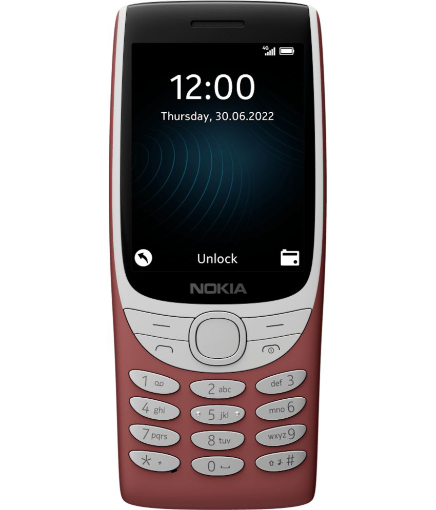     			Nokia 8210 4G Dual SIM Feature Phone Red