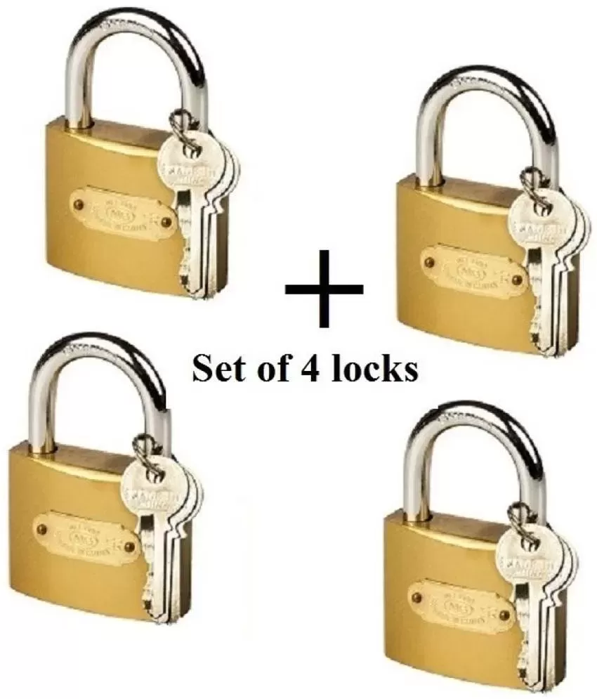 Buy Globe 20MM Lock(5Pcs Pack) Pressing Brass Padlock With 3 keys