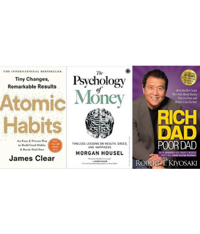     			Atomic Habits + The Psychology of Money+ Rich dad Poor Dad