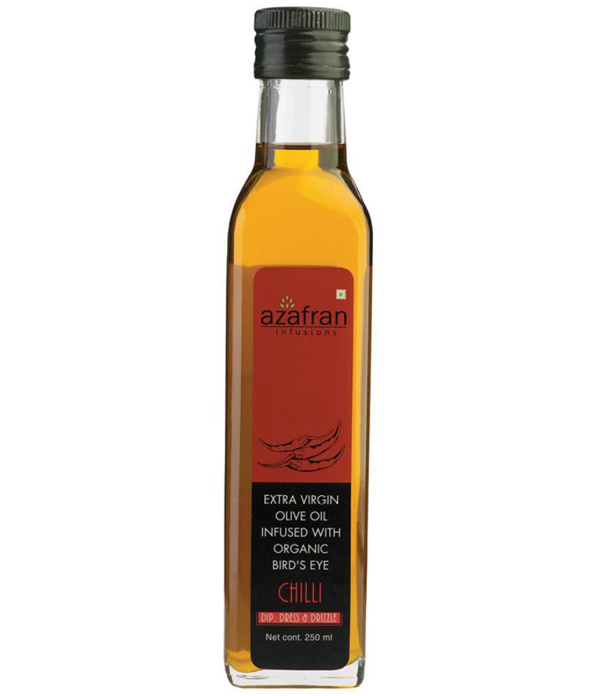     			Azafran Bird's Eye Chilli Infused Extra Virgin Olive Oil, Cold Extracted, Ideal for drizzling on salads, 250ml