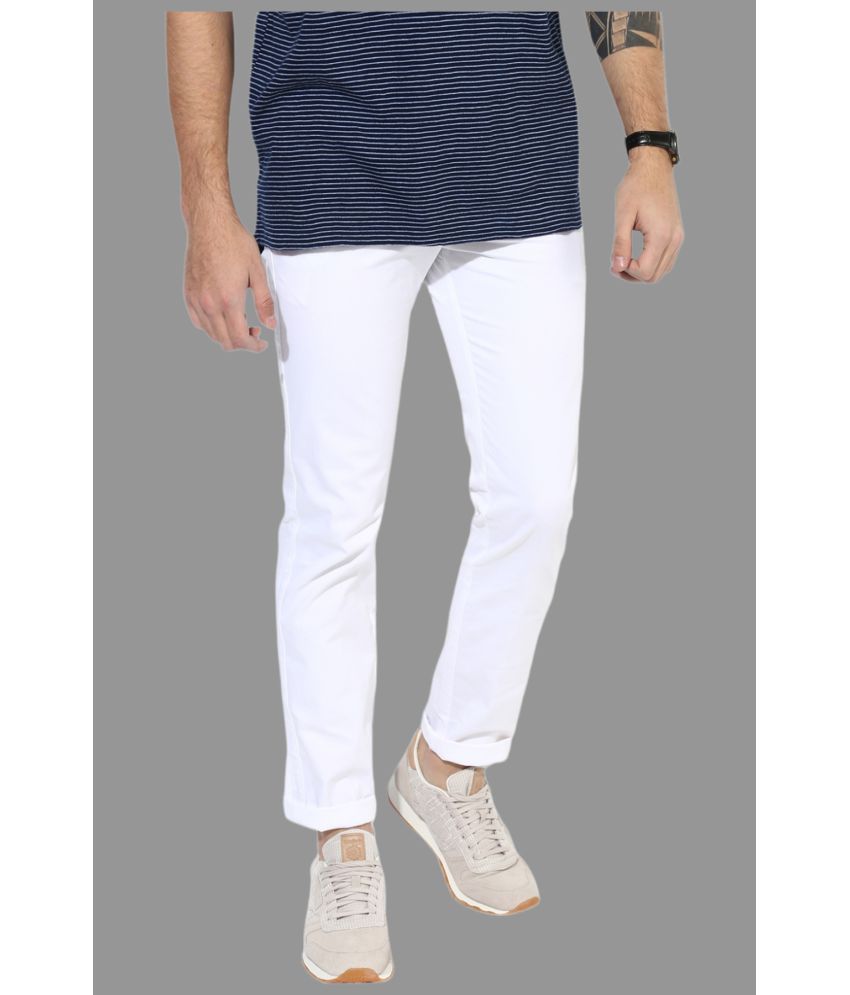     			HALOGEN White Regular Chinos ( Pack of 1 )