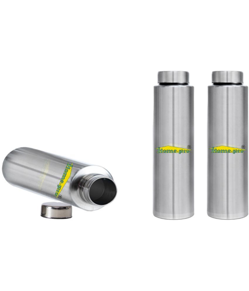     			HomePro - Stainless Steel Bottle 100% leak proof Pack of 3 for Home | Gym | Fridge | School | Office | Trekking & Hiking Bottle