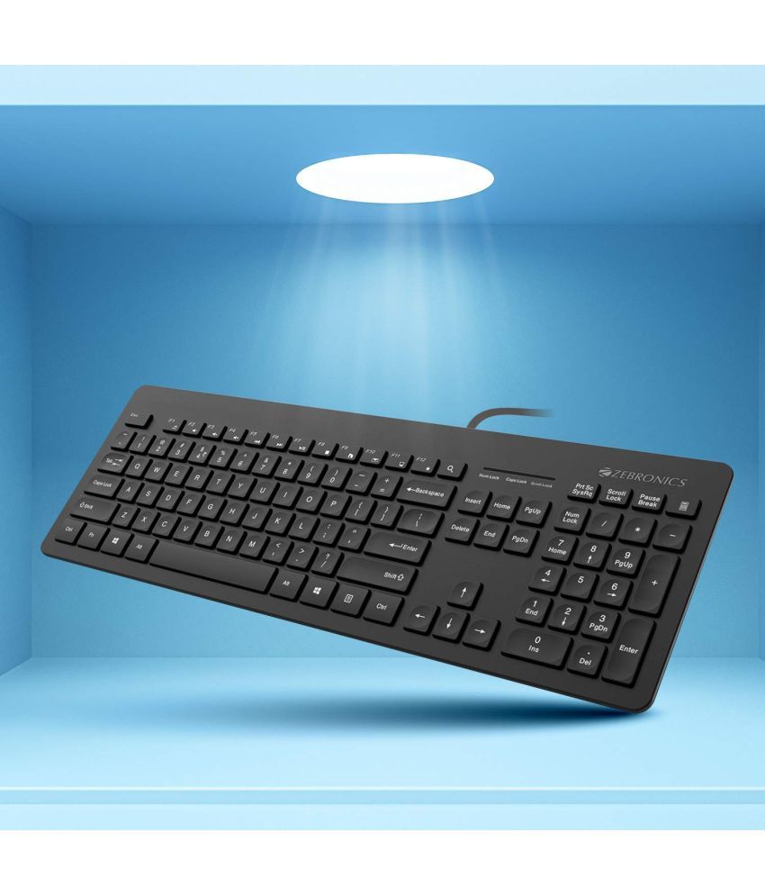 Zebronics Black USB Wired Desktop Keyboard Buy Zebronics Black
