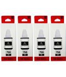 zokio Refill Ink Gi-790 Black Pack of 4 Cartridge for 790 INK G1000 , G1010 , G1100 , G2000 , G2002 , G2010 , G2012 , G2100 , G3000 , G3010