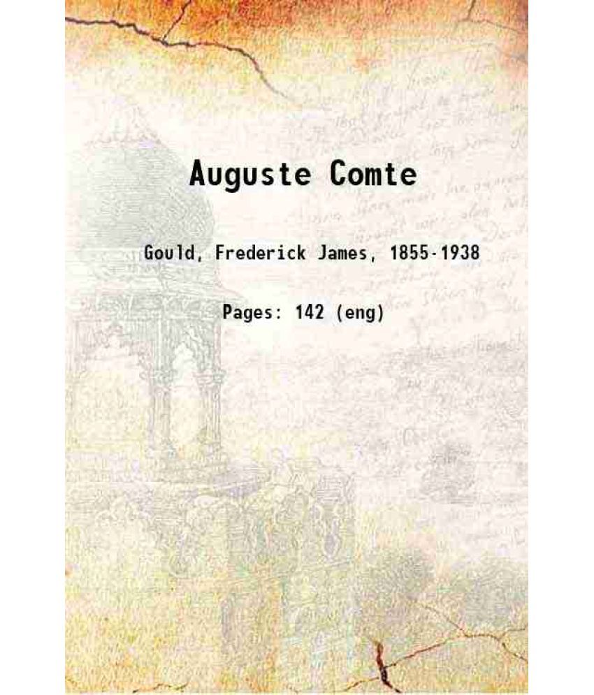     			Auguste Comte 1920 [Hardcover]