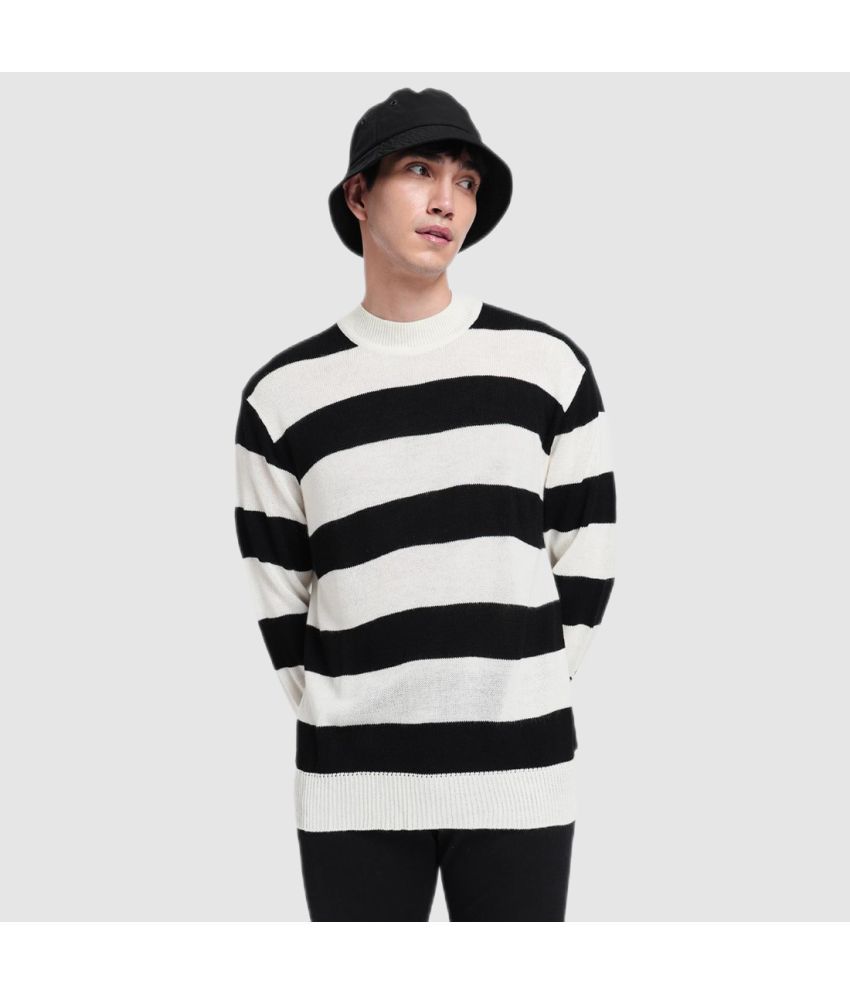     			Bewakoof - Black Acrylic Men's Pullover Sweater ( Pack of 1 )