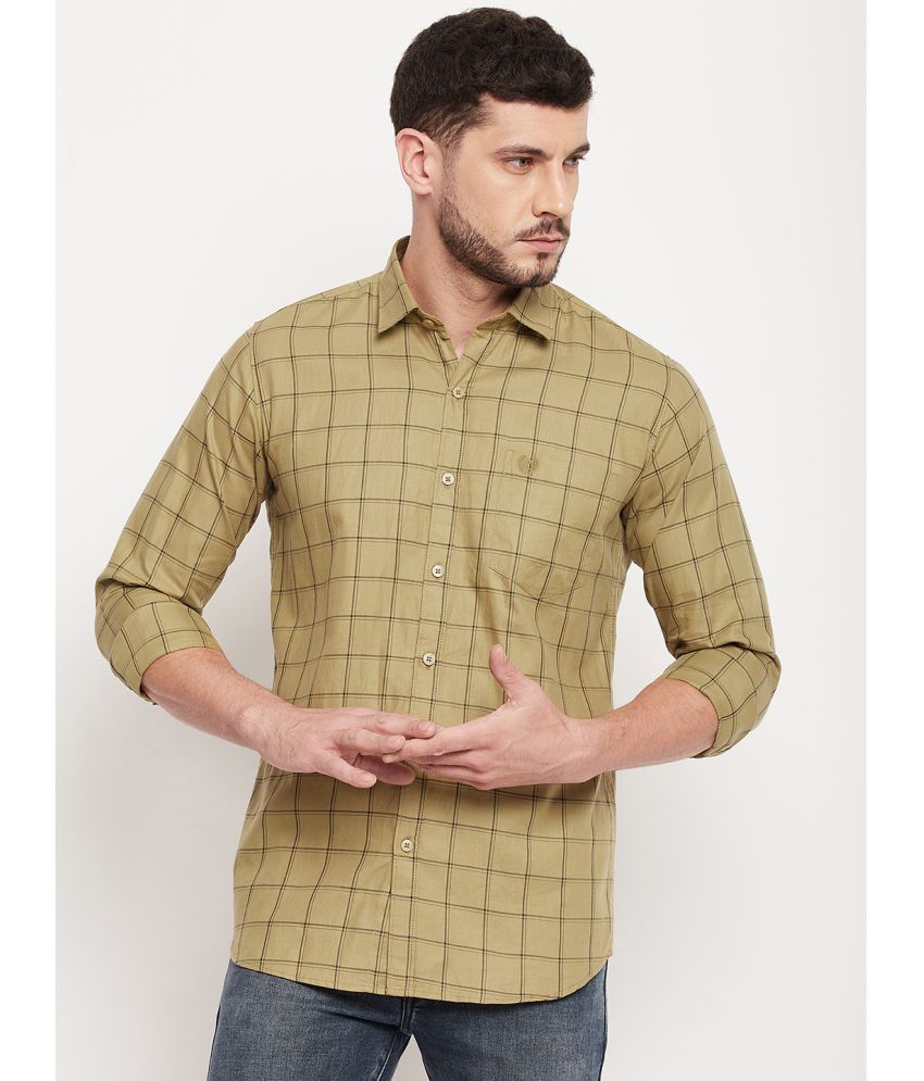     			Duke - Khaki 100% Cotton Slim Fit Men's Casual Shirt ( Pack of 1 )