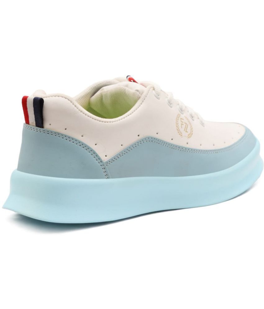 figor blue mesh lace up sneakers for men