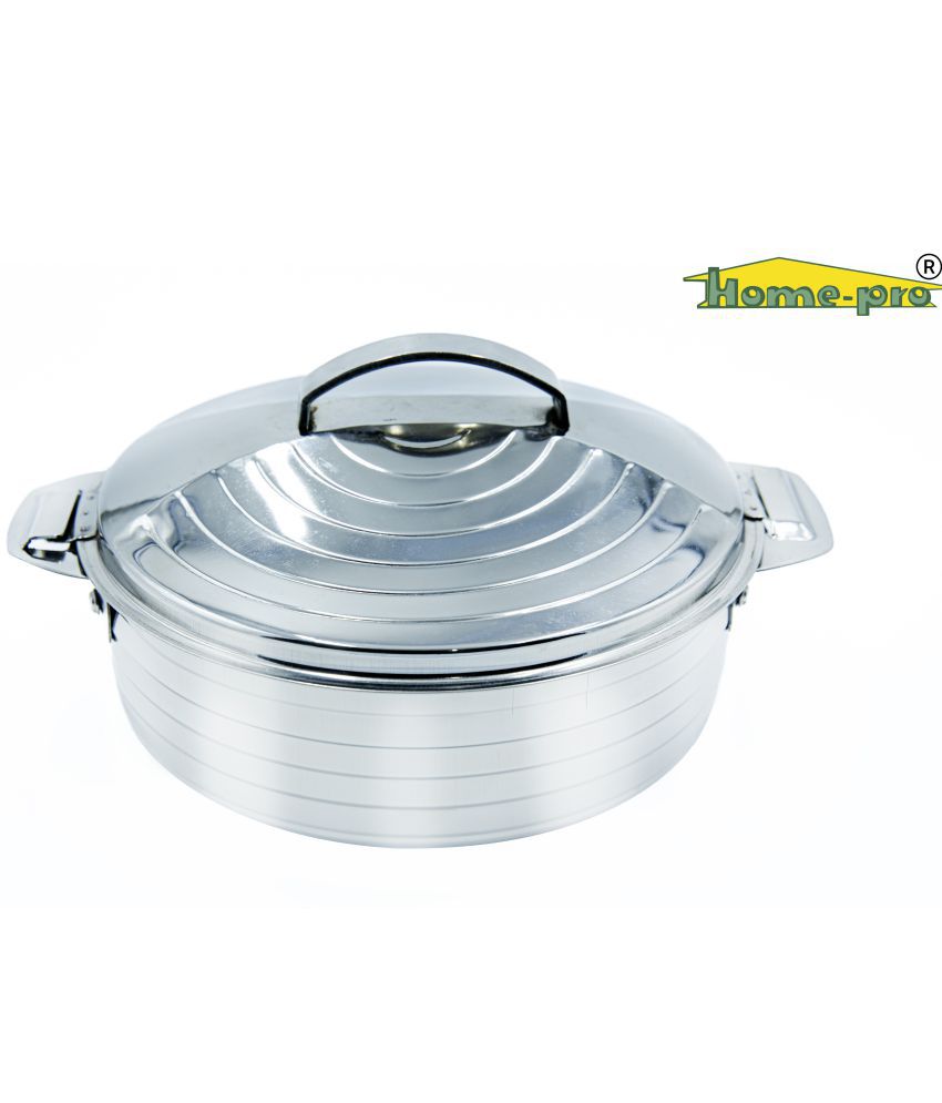     			HomePro - High grade Stainless Steel Designer Jupiter Casserole & Serving bowl 3500ml | Hotpot | Double wall insulated | hot and cold | Keeps food fresh | Food safe