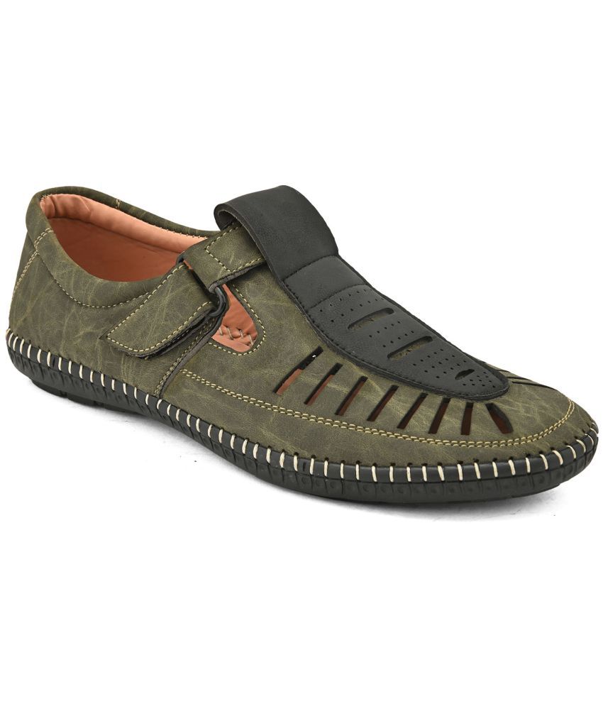     			Leeport - Olive Men's Sandals