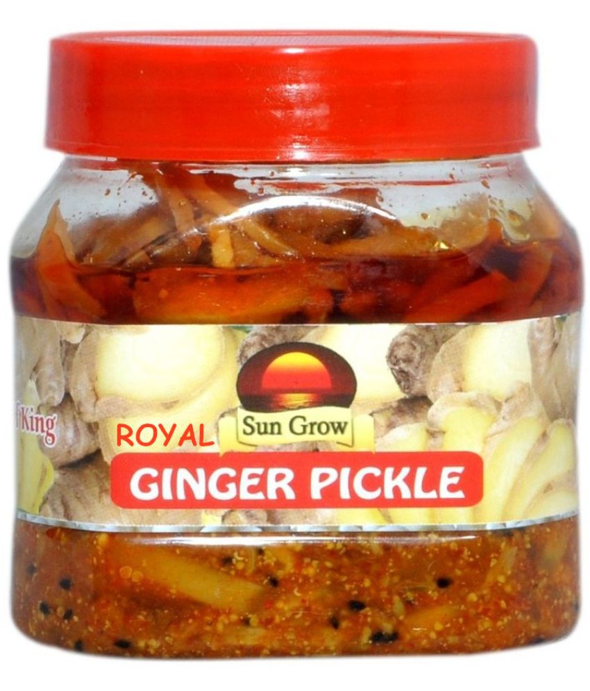     			Sun Grow Royal Delicious Home Made,Hand Made & Mother Made Herbal Masala Ginger / Aadrak Ginger Pickle 500 g