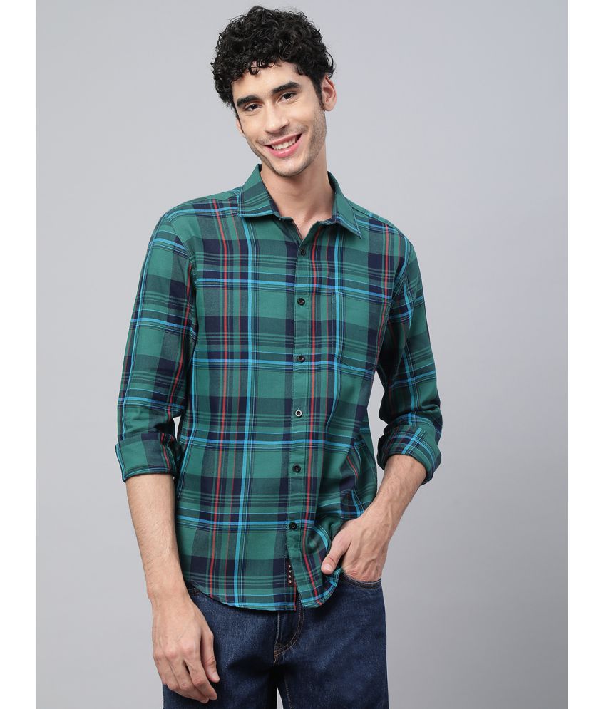     			Veirdo - Green 100% Cotton Regular Fit Men's Casual Shirt ( Pack of 1 )