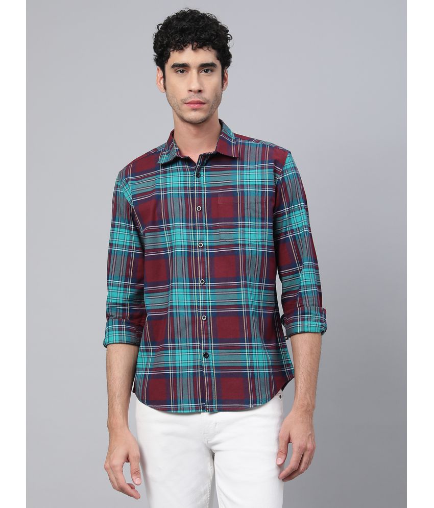     			Veirdo - Maroon 100% Cotton Regular Fit Men's Casual Shirt ( Pack of 1 )