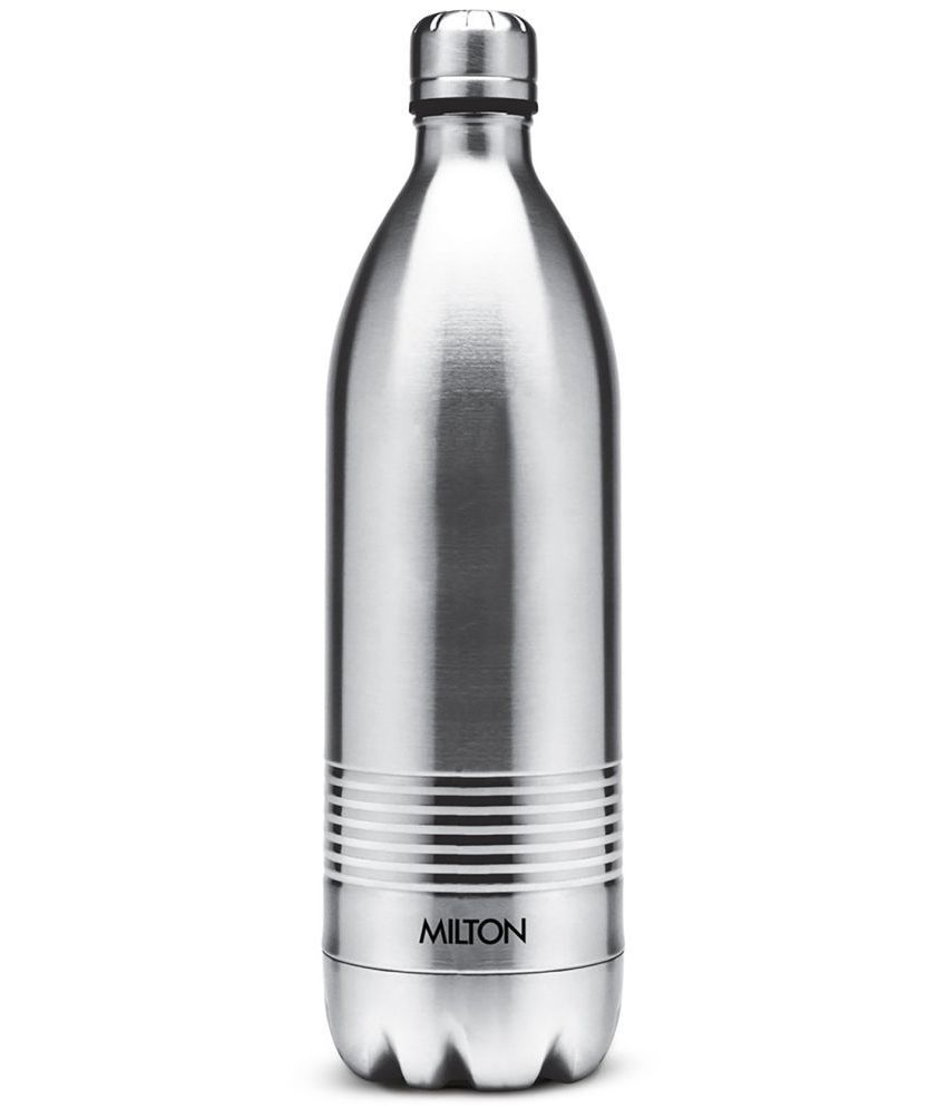     			Milton Duo DLX 1000 Thermosteel 24 Hours Hot and Cold Water Bottle, 1 Litre, Silver