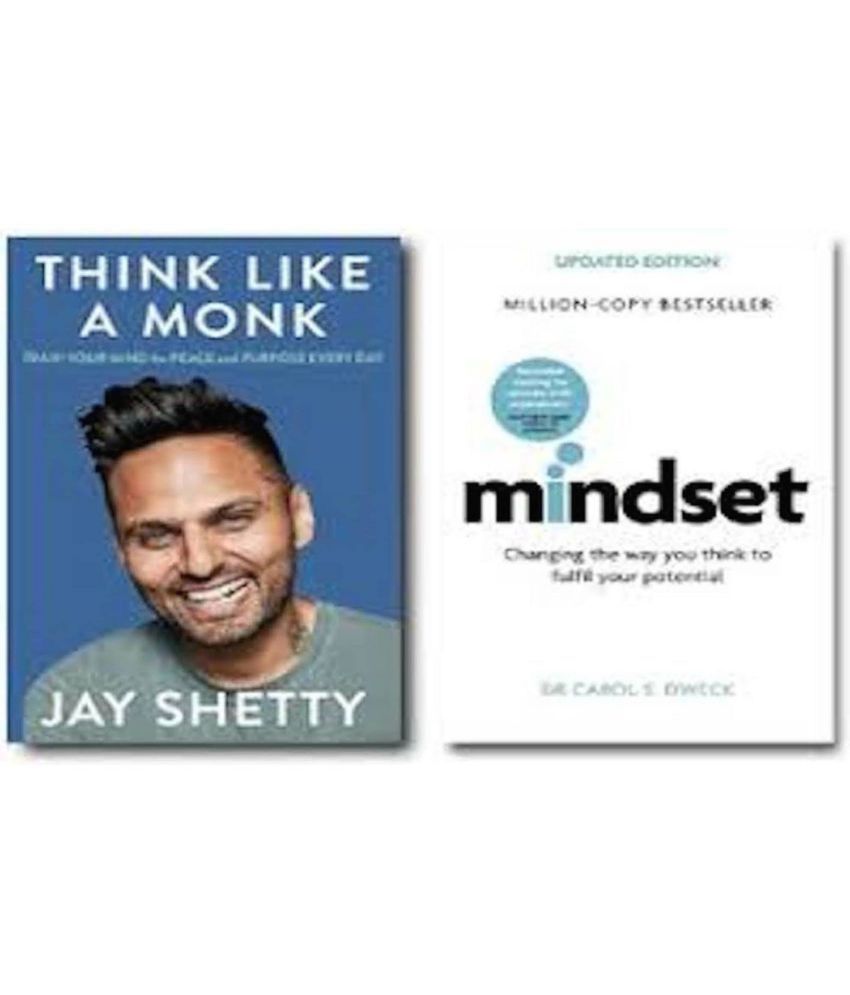     			( 2 Books Combo) Think Like a Monk + Mindset