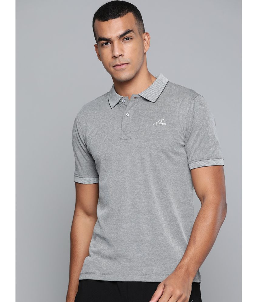     			Alcis - Grey Cotton Regular Fit Men's Sports Polo T-Shirt ( Pack of 1 )