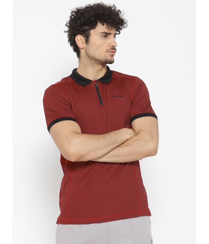     			Alcis - Maroon Polyester Regular Fit Men's Sports Polo T-Shirt ( Pack of 1 )