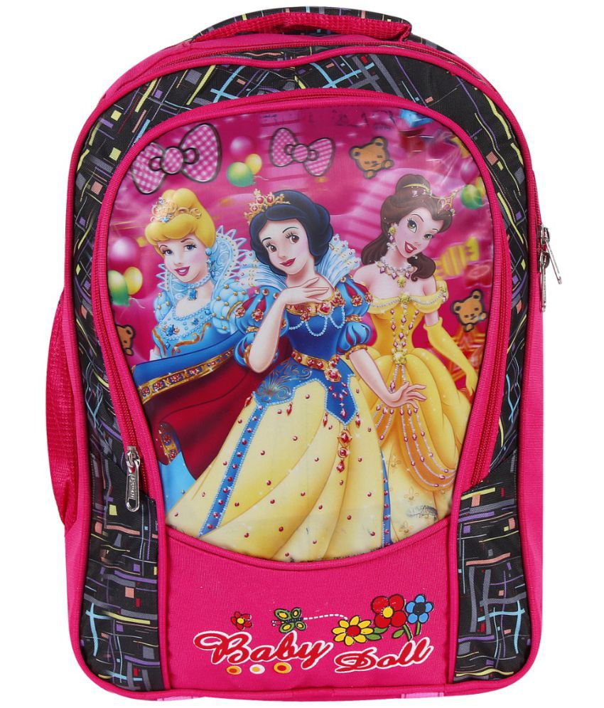     			Apnav - Pink Polyester Backpack For Kids