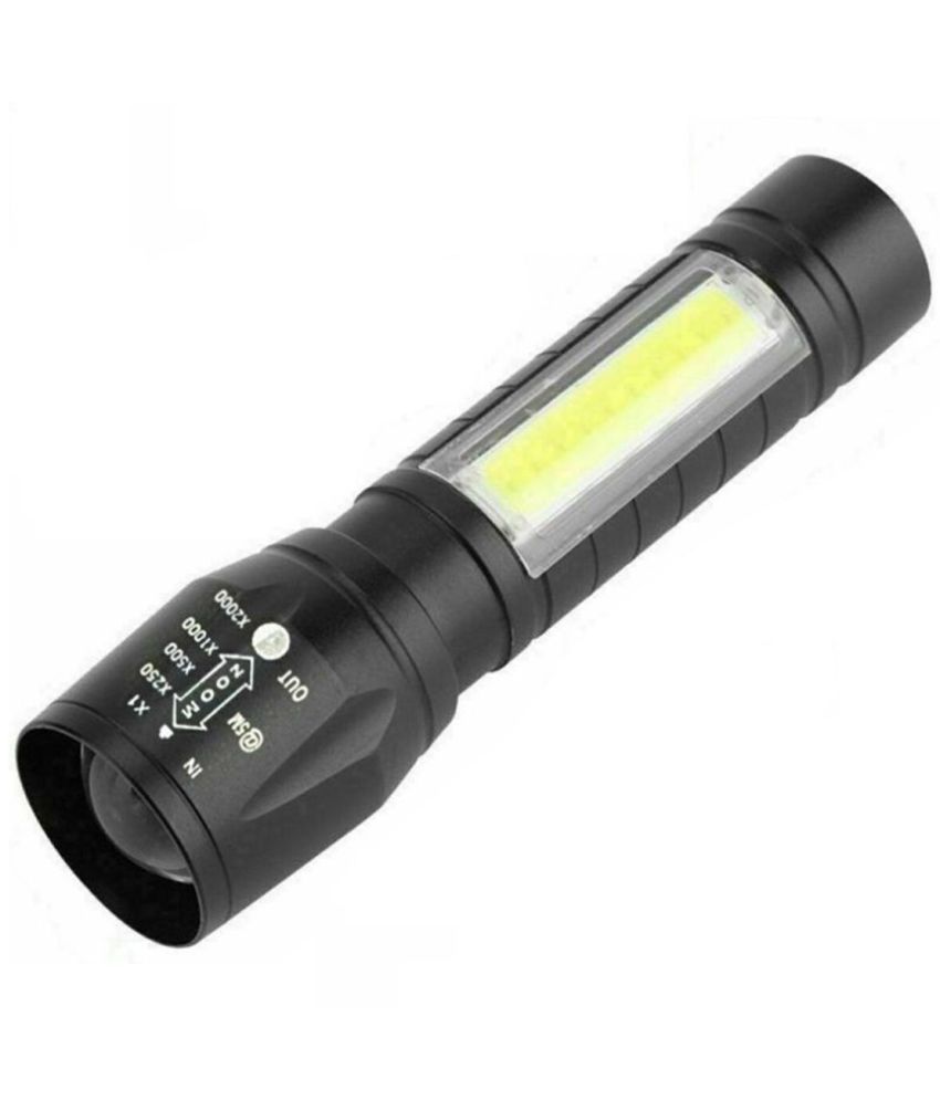     			RTB - 10W Rechargeable Flashlight Torch ( Pack of 1 )