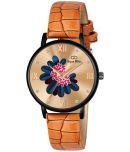 AQUA BLISS - Brown Leather Analog Womens Watch