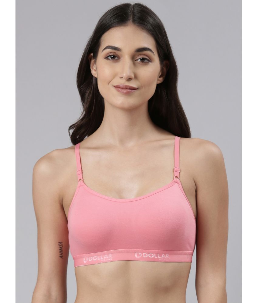     			Dollar Missy - Pink Cotton Non Padded Women's Shaping Bra ( Pack of 1 )