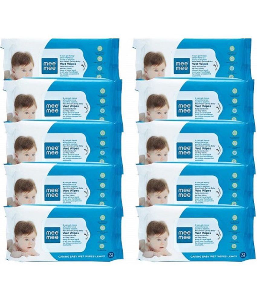 Mee Mee - Scented Wet wipes For Babies ( Pack of 10 )