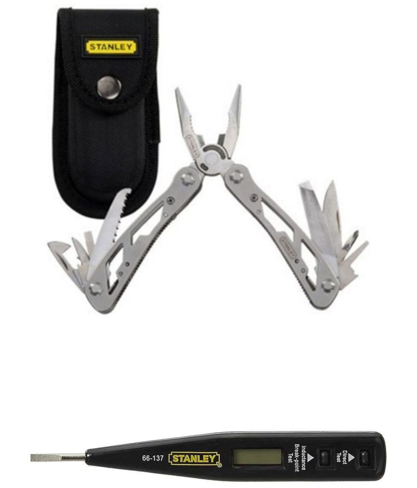     			Stanley 2 Hand Tool Combo Multitool - 12 In 1 With A Pouch (1-84-519) / Digital Detection Screwdriver (66-137)
