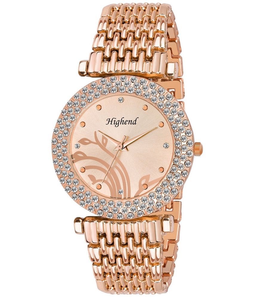 highend - Gold Stainless Steel Analog Womens Watch
