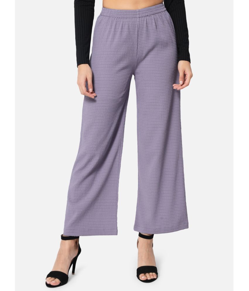     			ALL WAYS YOU - Purple Polyester Straight Women's Palazzos ( Pack of 1 )